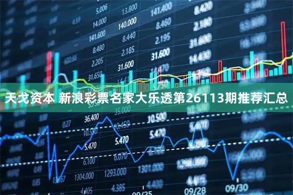 天戈资本 新浪彩票名家大乐透第26113期推荐汇总