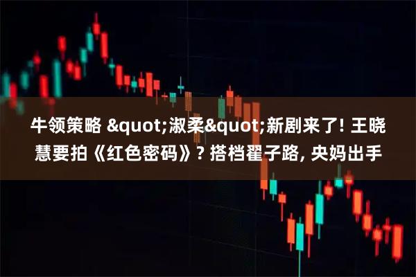 牛领策略 "淑柔"新剧来了! 王晓慧要拍《红色密码》? 搭档翟子路, 央妈出手